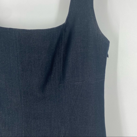 Tahari Dark Gray Sleeveless Sheath Dress Womens 10 - Picture 3 of 9